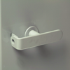Heavy-Duty 3/16" thick steel handle with padlock hasp