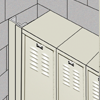 Space fillers for end of Locker rows
