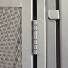 The heavy-duty 7 knuckle hinges are welded to the frame for extra strength and security of contents, imparting a more finished and attractive appearance.