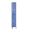 Double Tier - Classic KD Wardrobe Locker - MB Marine Blue - In Stock