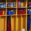 Backpack Cubbie - 4 wide, in use