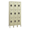 Triple Tier, 3-Wide- Galvanite Rust-Resistant Wardrobe Locker