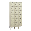 Six Tier, 3-Wide- Galvanite Rust-Resistant Wardrobe Locker