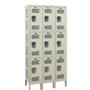 Triple Tier, 3-Wide Heavy-Duty Ventilated Lockers