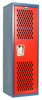 Blue Frame & Red Door - Home Team Lockers