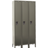 Single Tier, 3-Wide - Stock Quiet KD Wardrobe Locker - Color: HG