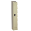 Single Tier - Ready-Built 2 Wardrobe Locker - includes Padlock, Slope Top and Closed Base