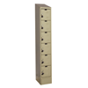 Six Tier - Ready-Built 2 Box Locker - includes 1 Padlock & Padlock Strike Plate per opening, Slope Top and Closed Base