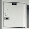 Security Box uses a continuous piano hinge and a finger pull padlock hasp