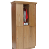 Wood Lockers - Club lockers - showing open door.