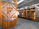 Furman University Football Wood Lockers