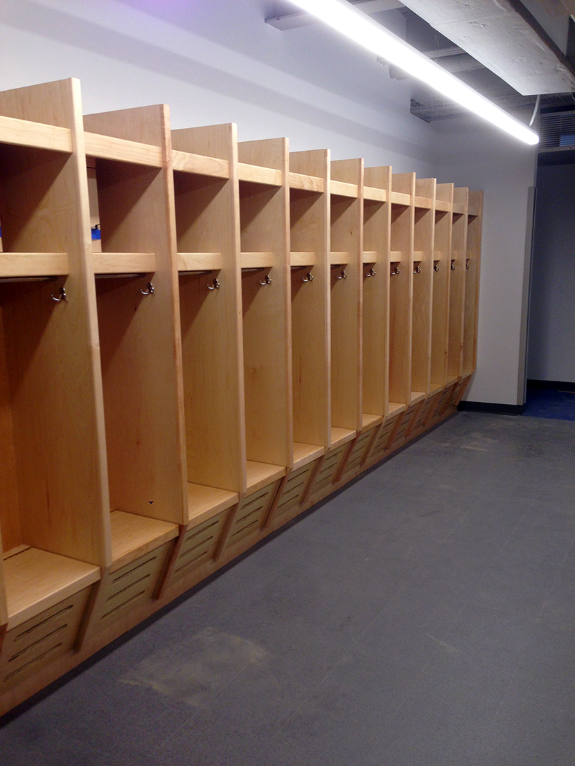 wood lockers