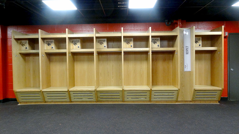 wood lockers