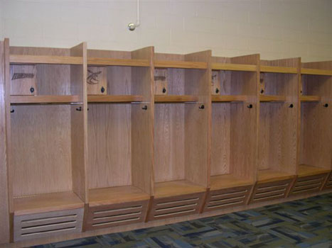 Custom Wood Lockers