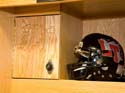 wood lockers with combination lock