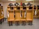 wood lockers with custom logo engraved