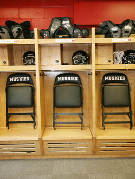 Basketball and Football Wood Lockers