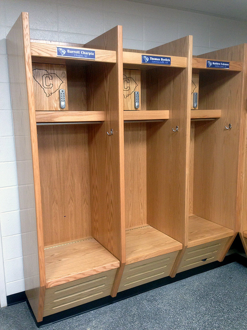 wood lockers
