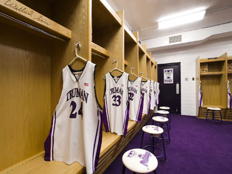 Truman State University Basketball Wood Lockers