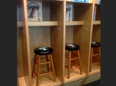 Tulane University Womens Basketball Wood Lockers