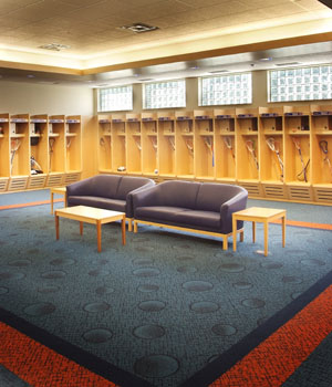 Open Front Wood Sport Lockers