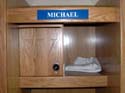 Open Front Sport Wood Lockers