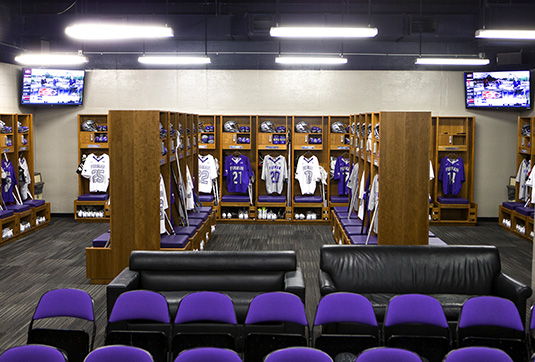 Lacrosse wood lockers - Furman University