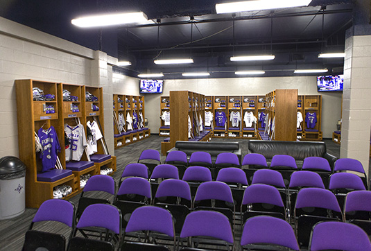 Lacrosse wood lockers - Furman University