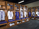 Furman University Lacrosse Wood Lockers