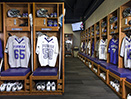 Furman University Lacrosse Wood Lockers