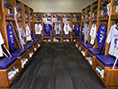 Furman University Lacrosse Wood Lockers