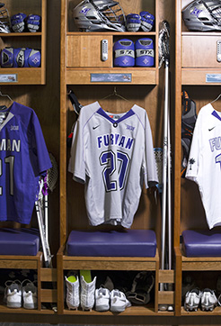 Lacrosse wood lockers - Furman University
