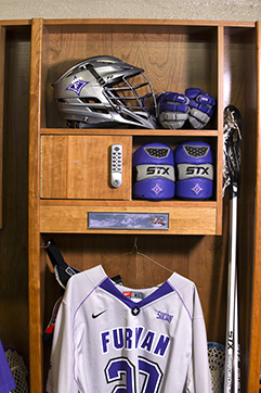 Lacrosse wood lockers - Furman University