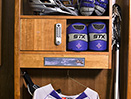 Furman University Lacrosse Wood Lockers