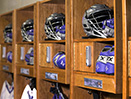 Furman University Lacrosse Wood Lockers