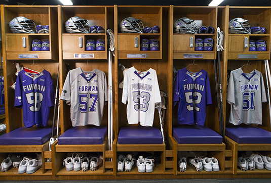 Lacrosse wood lockers - Furman University