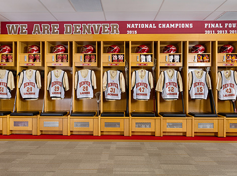 Denver Lacrosse - Wood Lockers