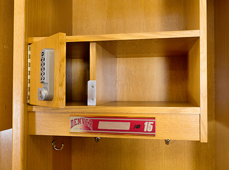 Denver Lacrosse - Wood Lockers