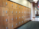 wood iPad and Tablet Lockers