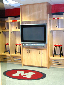 Basketball and Football Wood Lockers