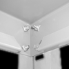 Shelving - inside corners are bolted with special grip-nuts for stability
